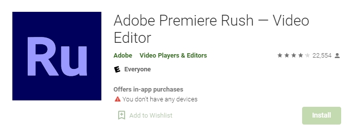 Adobe Premiere Rush