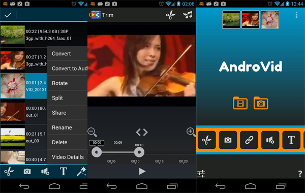 AndroVid Video Editor