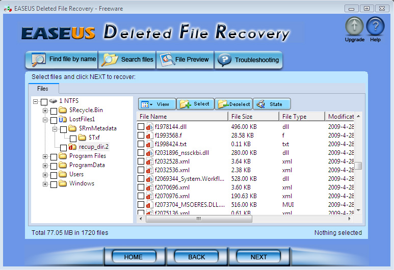 EASEUS Deleted File Recovery