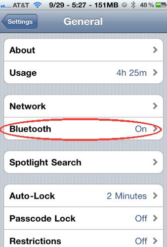 iPhoneはBluetoothを通じて同期しない
