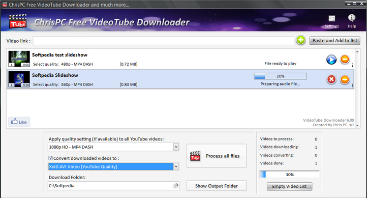 download the new ChrisPC VideoTube Downloader Pro 14.23.0627